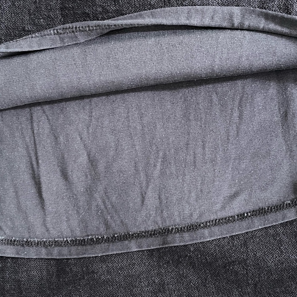 Eileen Fisher 100% Linen Sleeveless Tank Dress Charcoal Lace Strap Minimalist XS - Picture 12 of 15